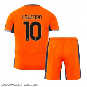 Inter Milan Lautaro Martinez #10 Kolmaspaita Lapsille 2023-24 Lyhythihainen (+ shortsit)